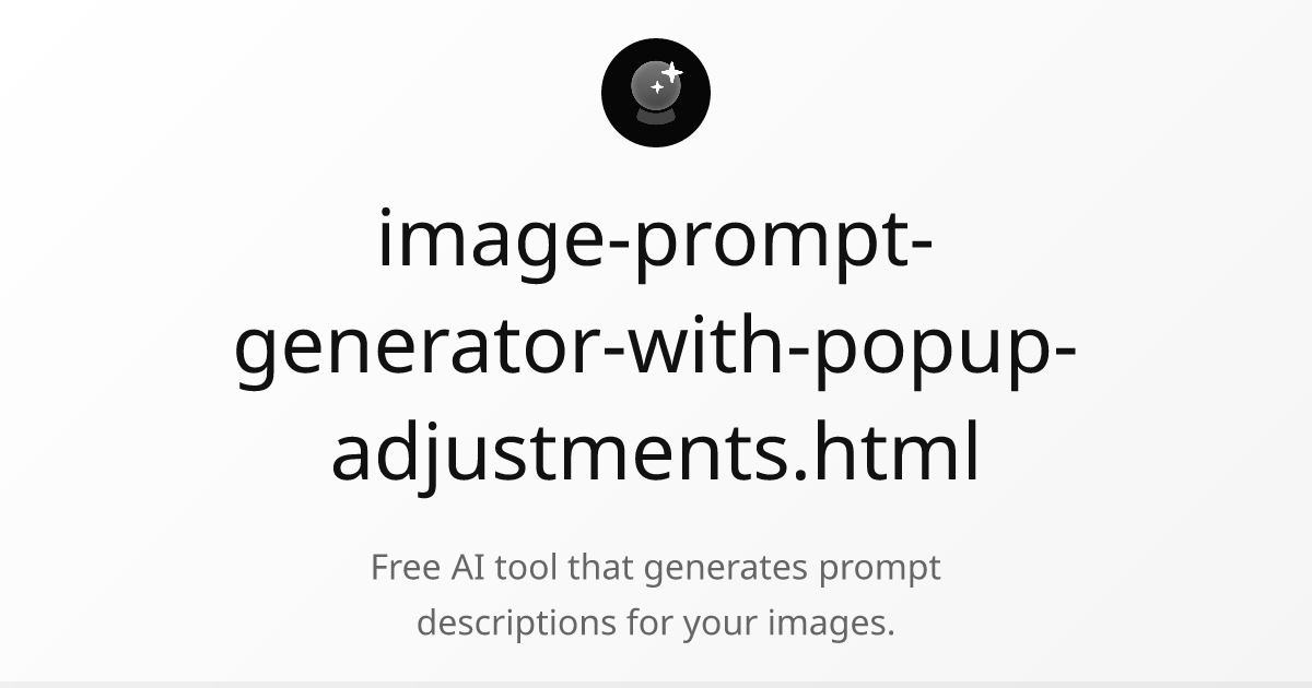 Image Prompt Generator